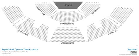 Regent's Park Open Air Theatre London Seating Plan & Photos | SeatPlan