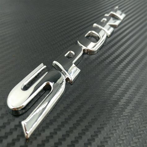 Car Metal D Sport Logo Emblem Badge Sticker Trunk Fender Decal