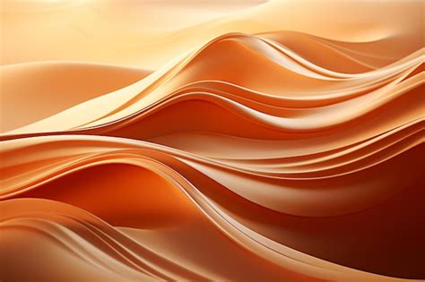 Premium AI Image | A painting of a wave with orange and brown colors.