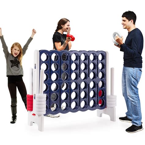 Costway Jumbo 4 To Score 4 In A Row Giant Game Set Indoor Outdoor