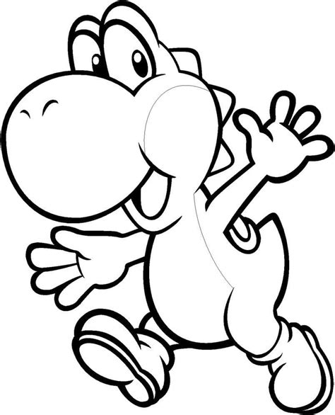 Coloriage Mignon Yoshi T L Charger Et Imprimer Gratuit