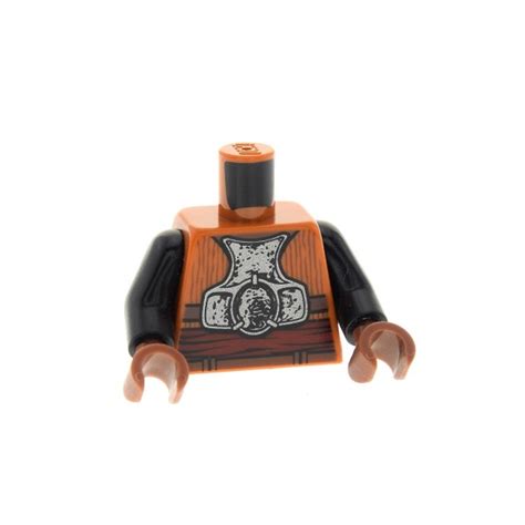 1 X Lego System Figur Torso Oberkörper Star Wars Lando Calrissian Torso Dunkel Orange Brust