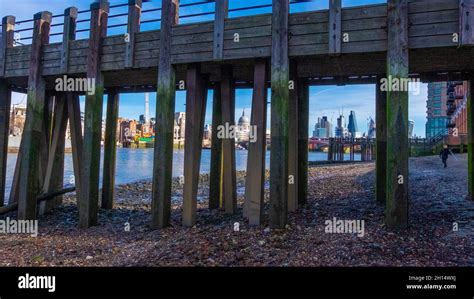river thames south bank stock photo alamy