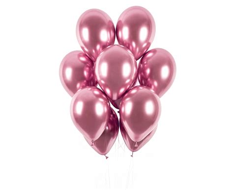 BALONY GLOSSY CHROMOWANE Rose Gold 30cm 10szt 10076120840 Allegro Pl