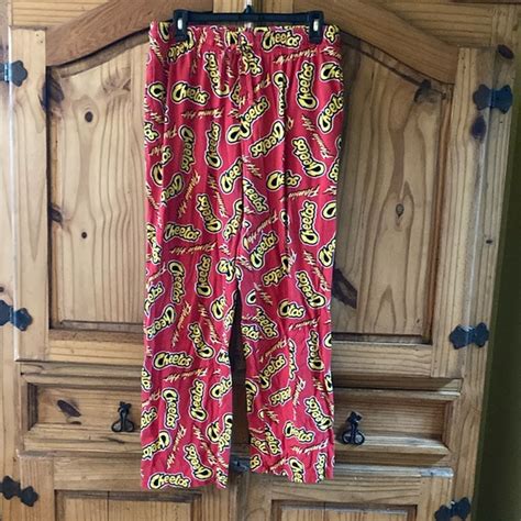 Cheetos Pants Mens Flamin Hot Cheetos Red Yellow Pajama Lounge Pants Size L Poshmark