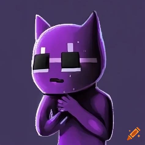 Cute Enderman Gamer Playing Video Games