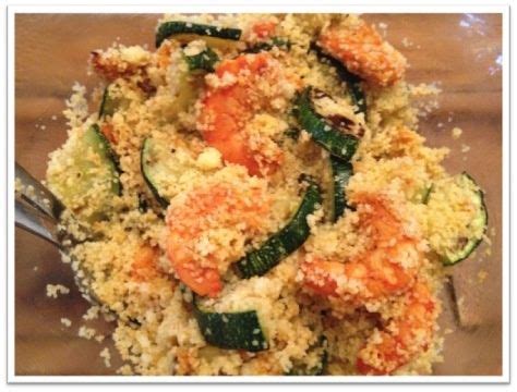 Couscous d été aux crevettes et courgettes Les Papilles de Karen