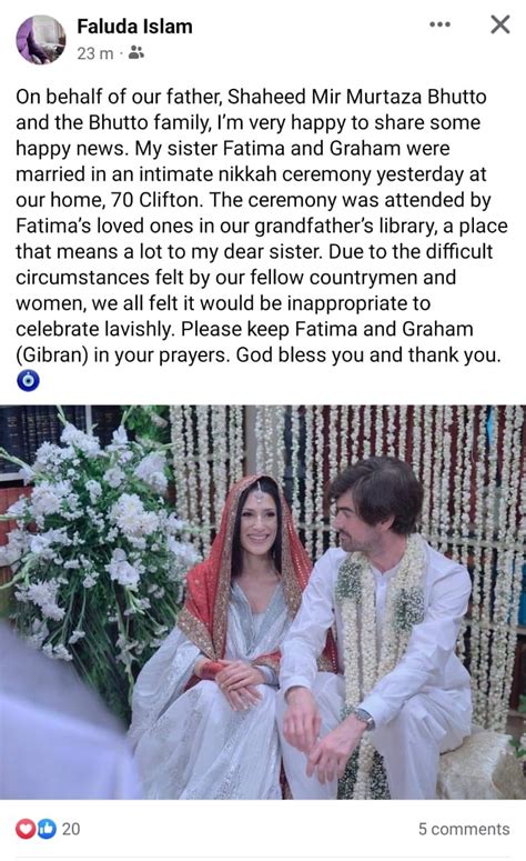 Fatima Bhutto Gets Married In Karachi