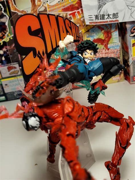 Revoltech Amazing Yamaguchi Izuki Midoriya Deku And Carnage