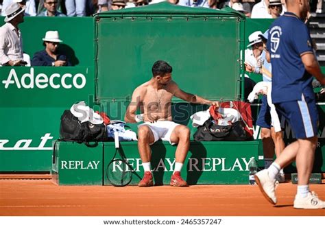 Novak Djokovic Bare Chested Shirtless Naked Torso Stock Photo