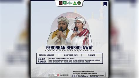 Live Streming Gerongan Bersholawat Bersama Majelis Anta Badrun