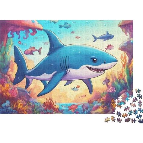 Le Requin Puzzles Adulte Puzzle Pieces Dessin Anim Adultes Et