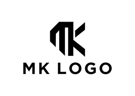 Premium Vector Mk Logo Design Vector Illustration