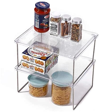 Snapklik Pantry Organizer Cabinet Storage Shelf Rack Stackable