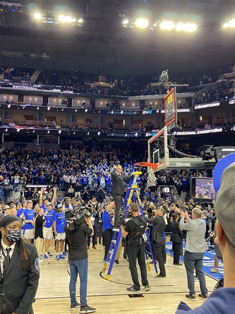 Duke Basketball On Twitter Coach K Cuts Down The Net After Reaching His 13th And Final Final