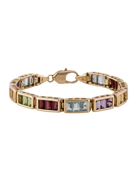 14K Multi-Gemstone Bracelet - Bracelets - FJB22584 | The RealReal