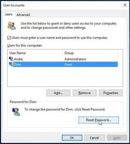 How To Recover Or Reset A Lost Windows User Account Password