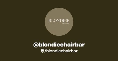 Blondieehairbar Instagram Facebook Linktree