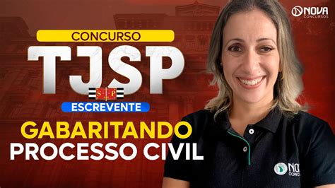 Concurso Escrevente TJSP Questões comentadas Processo Civil YouTube