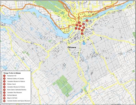 Map of Ottawa, Canada - GIS Geography