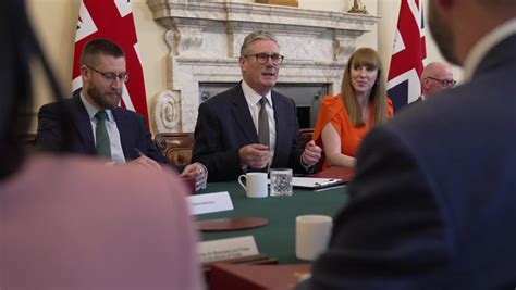 Sir Keir Starmer Chairs First Cabinet Meeting As Pm