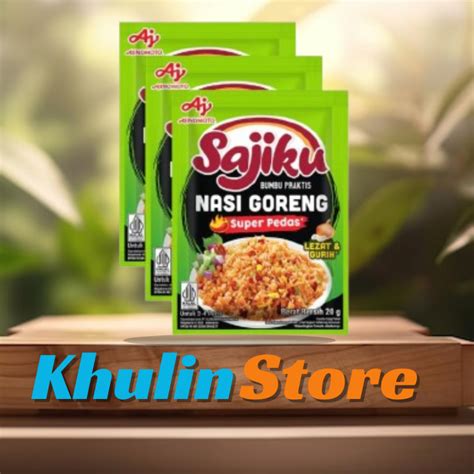 Jual Sajiku Bumbu Praktis Nasi Goreng Super Pedas 20gr 1 Renceng Isi