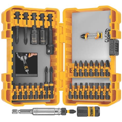 Shop Dewalt Dwa Fts Ir Pc Flex Torq Impact Driver Bit Set Free