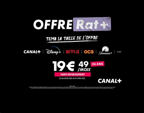 Offres d abonnements à CANAL sans engagement 26 ans Boutique CANAL