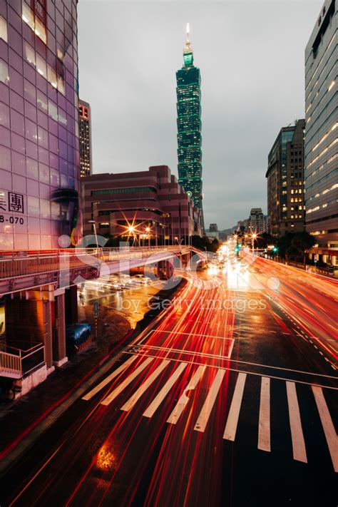 View Of Taipei 101 At Night Taiwan Stock Photo Royalty Free Freeimages