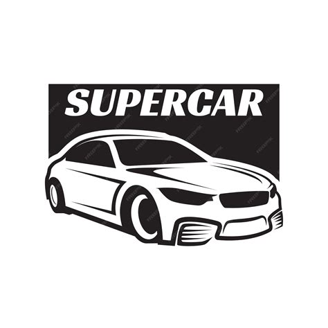 Premium Vector | Supercar logo design template