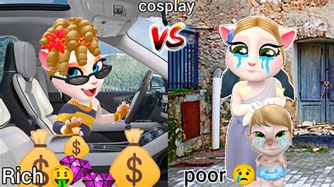 Angela Rich Vs Angela Poor Who Will Win My Talking Angela 2 Cosplay Gameplay 2023 New Update