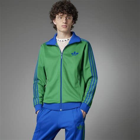 Adidas Adicolor S Striped Track Top Green Adidas Singapore