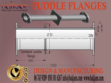 PUDDLE FLANGES WALL SLEEVES STEEL STAINLESS STEEL