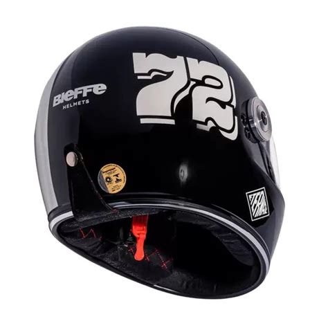 CAPACETE BIEFFE UNO ETERNAL PRETO BRANCO BRILHANTE XAPARRAL THE