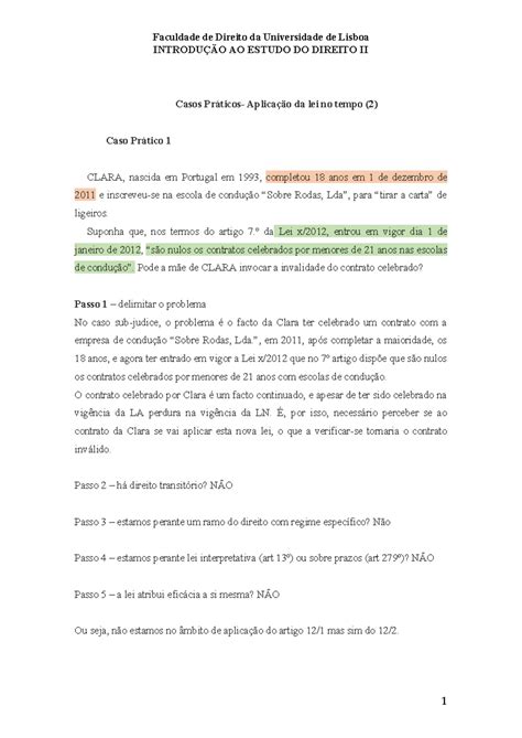 Casos 2 de aplicação da lei no tempo 23 24 INTRODUÇÃO AO ESTUDO DO