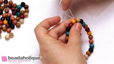 How To Secure A Stretch Cord Bracelet Beaded Bracelets Diy Beaded