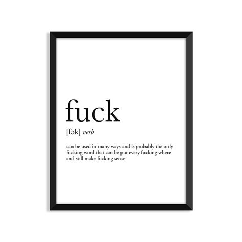 Buy Serif Design Studios Fuck Definition College Dorm Room Decor Dorm