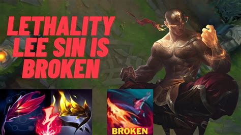 Lethality Lee Sin Is Terrifying YouTube