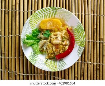 Ackee Saltfish Traditional Jamaican Dishjamaican Cuisine Stock Photo ...