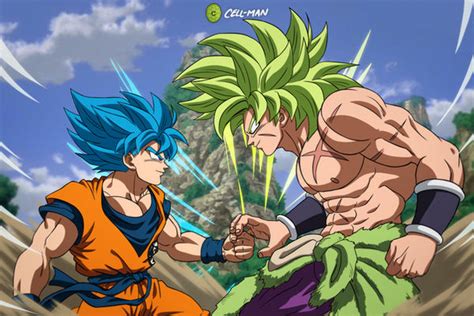 Goku Vs. Broly: SSB and SSJFP by CELL-MAN on DeviantArt