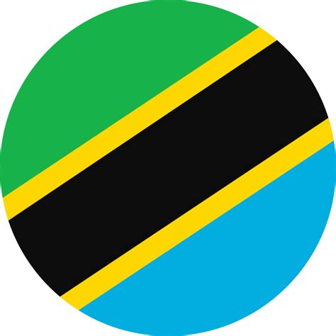 Circle flag of Tanzania. 11571231 PNG