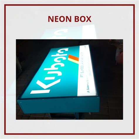 Neon Box Kotak Bisa Req Ukuran Lazada Indonesia