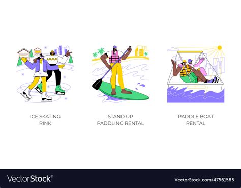 Active Sport In City Park Isolated Cartoon Vector Image