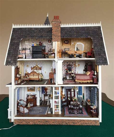 Victorian Dollhouse With Furniture