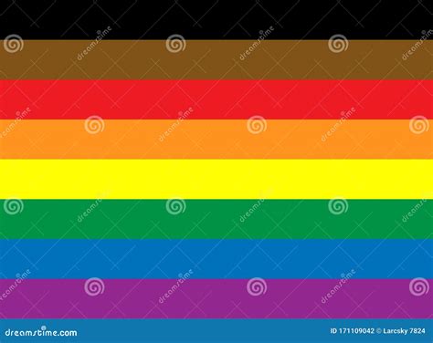 LGBTQI Pride Flag Or Rainbow Pride Flag Include Of Abbreviation Of Lesbian Gay Bisexual