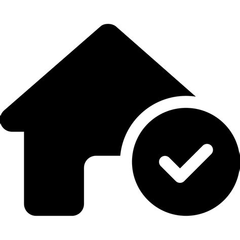 Font Awesome House Circle Check Icon | Font Awesome Iconpack | Font Awesome Team