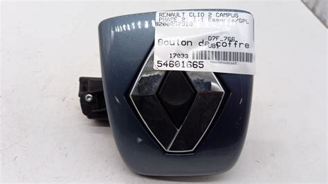 Bouton De Coffre RENAULT CLIO 2 CAMPUS PHASE 2 Essence GPL Occasion