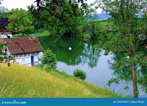 Woda Jezioro Krajobraz Natura Niebo Rzeka Odbicie Drzewo Lato