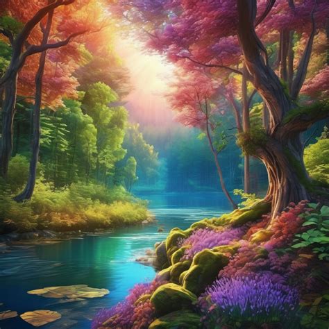Download Nature Forest River Royalty Free Stock Illustration Image