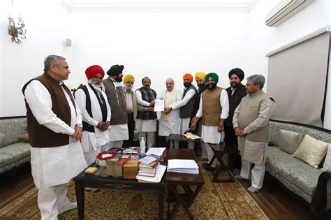 New Delhi A Delegation Of Bjp Leaders From Punjab Delhi And J K Met